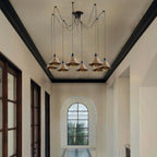 Industrial Retro Modern 8Way Vintage Loft Spider Ceiling Pendant