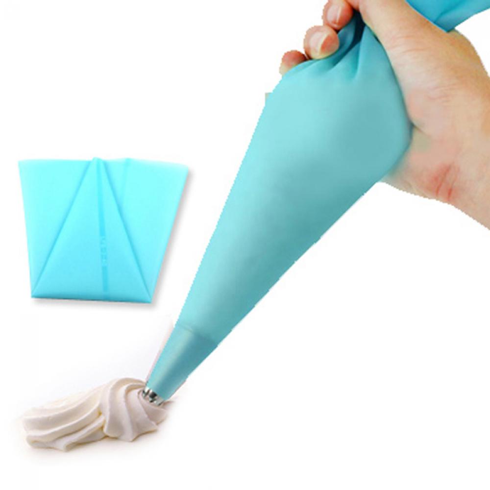 4 Sizes Silicone Reusable Icing Piping Bag Pastry