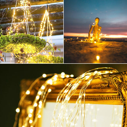 Solar Fairy Lights Outdoor Decorative Warm White