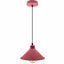 Retro Industrial Hanging Chandelier Ceiling Cone Shade pink colour