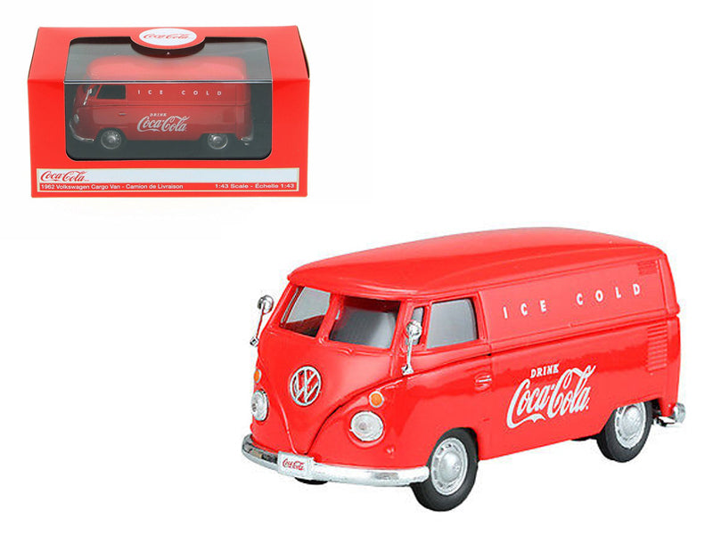 1962 Volkswagen Coca Cola Cargo Van Red 1/43 Diecast Model by