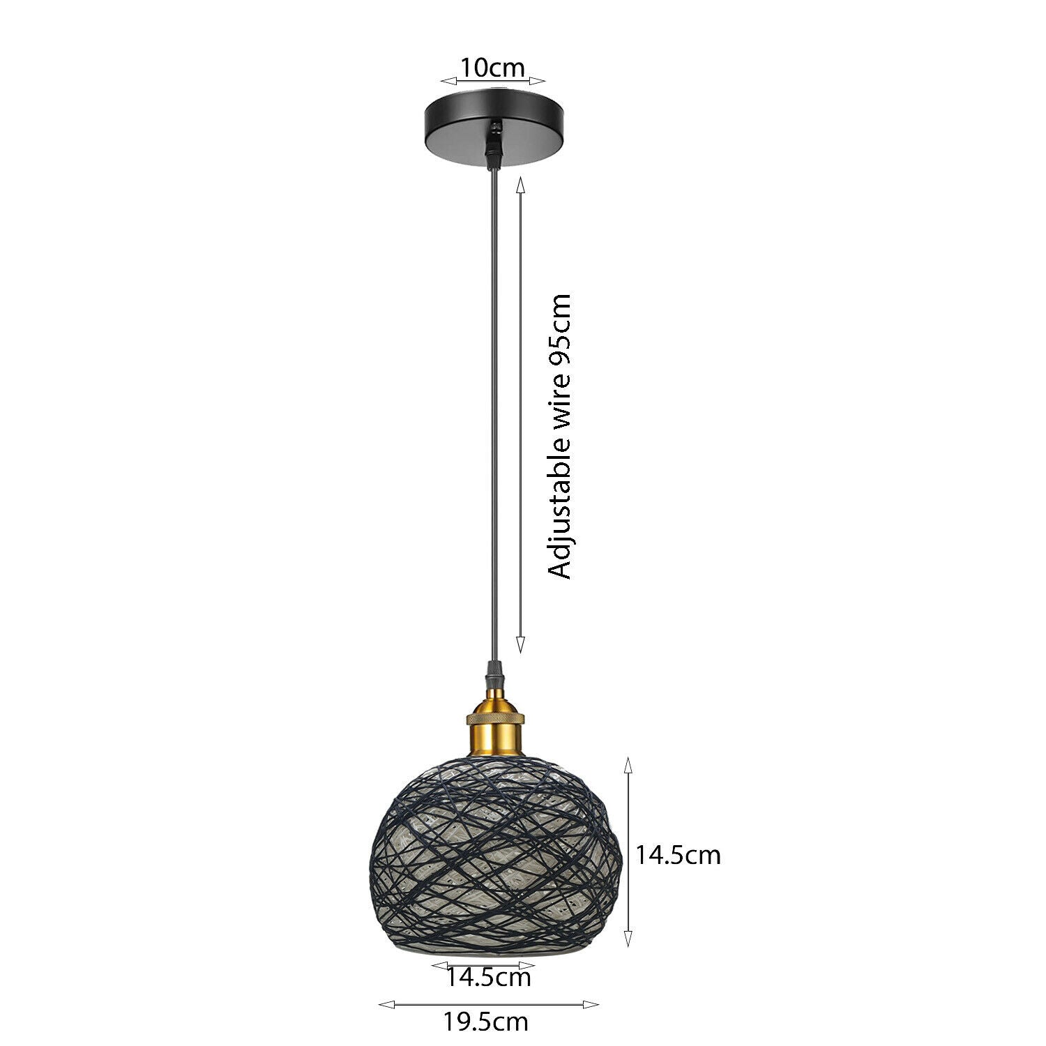 Vintage Industrial Retro Style Modern Rattan Ceiling Pendant Light Secondary image