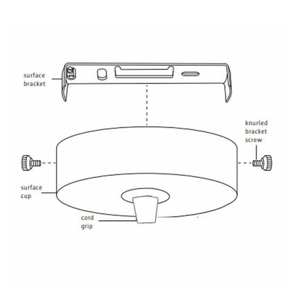 40mm Ceiling Rose Strap Bracket Strap Brace Plate with Accessories
