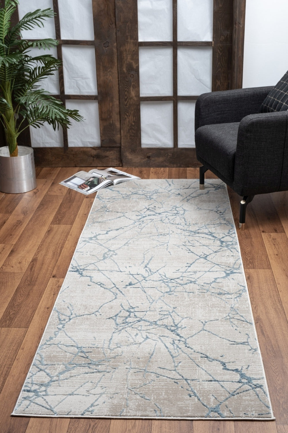 Elegance Blue 2 ft. 7 in. x 7 ft. 3 in. Area Rug Main image