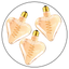 3 Pack LED Soft Light Heart E27 4W Filament Glass Retro Warm