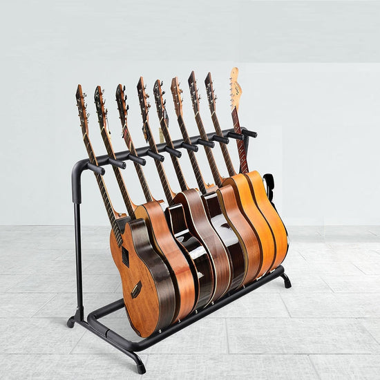 5Core Guitar Rack 9 Slot Multi Guitars Stands Floor Safe Storage for