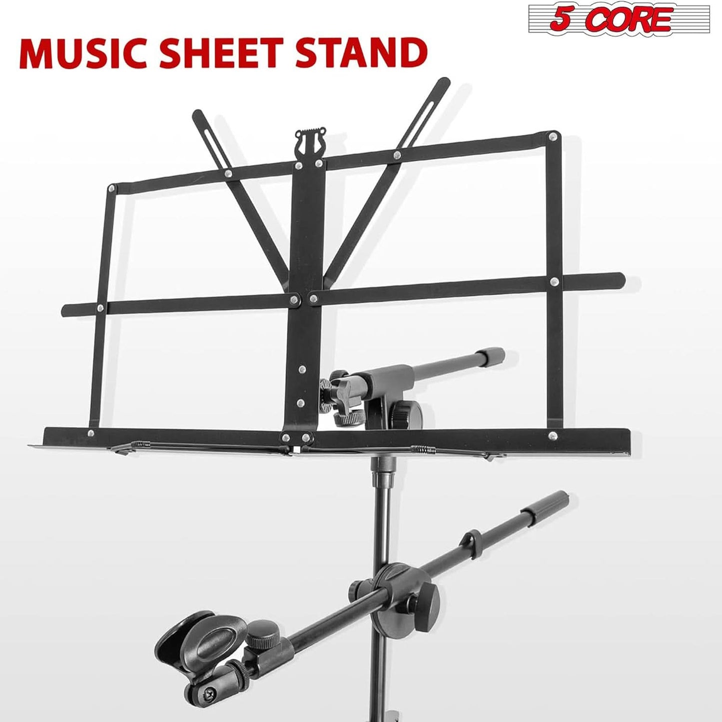 5Core Keyboard Stand 2 Tier Classic Adjustable Electric Piano Sturdy