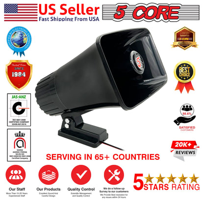 5Core Indoor Outdoor PA Horn Speaker 5 x 8 Inch Loud PA System 8 Ohm