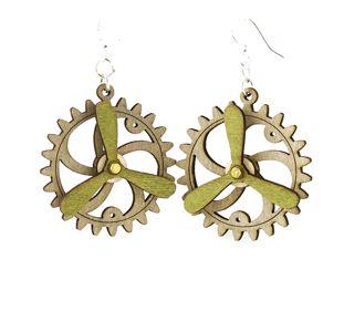 Kinetic Gear Earrings 5006C