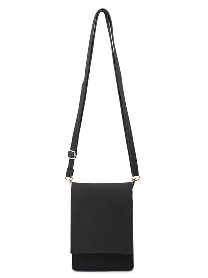 Women Small Crossbody Purse Cell Phone Pouch MT2078-3 BK