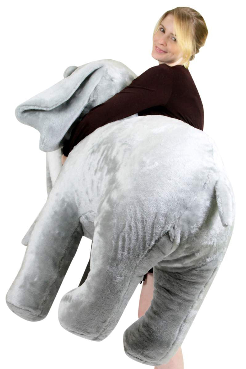 American Made Giant Stuffed Elephant 48 Inch Soft Big Plush Realistic