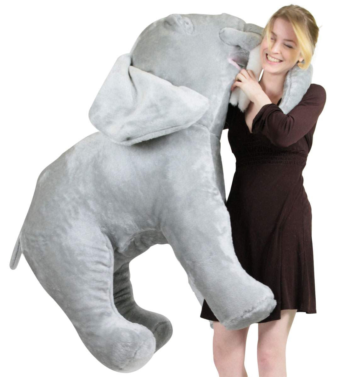 American Made Giant Stuffed Elephant 48 Inch Soft Big Plush Realistic