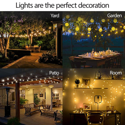 Solar String Light Outdoor 30 LED Powered Garden Path Yard Decor Lamp