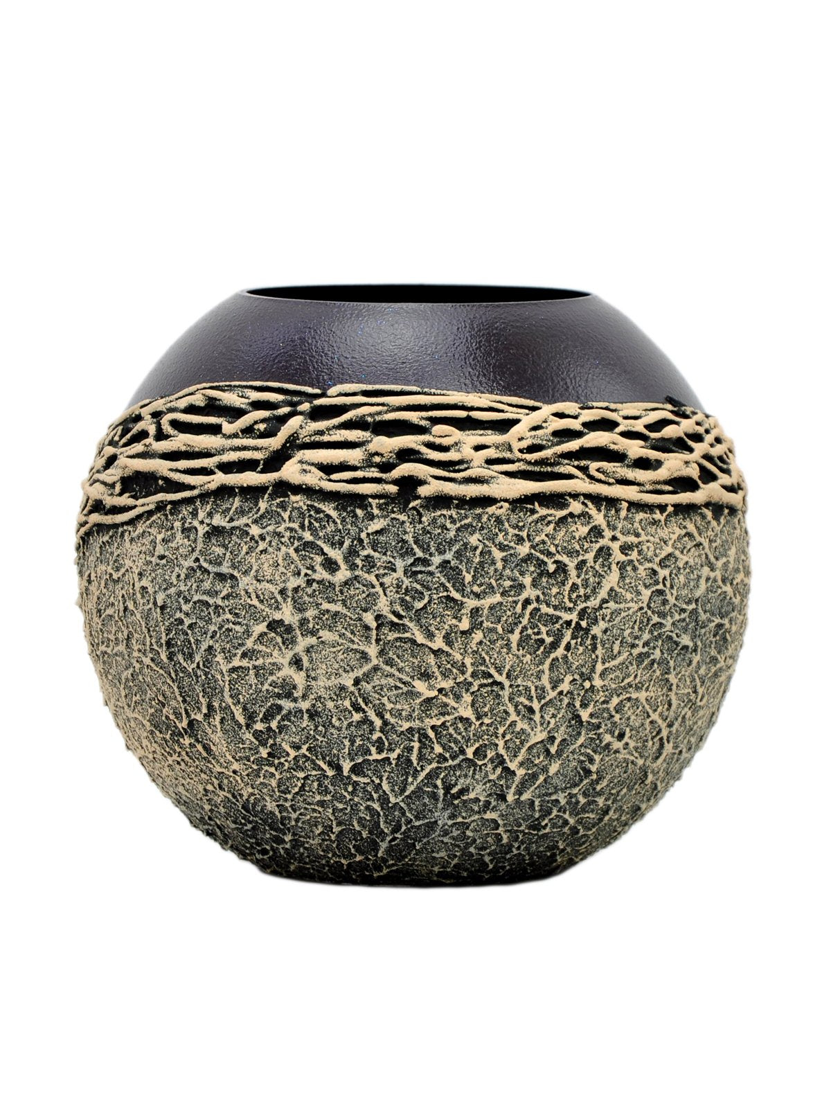 Handpainted Glass Vase | Violet Interior Design Home Room Decor | Main image