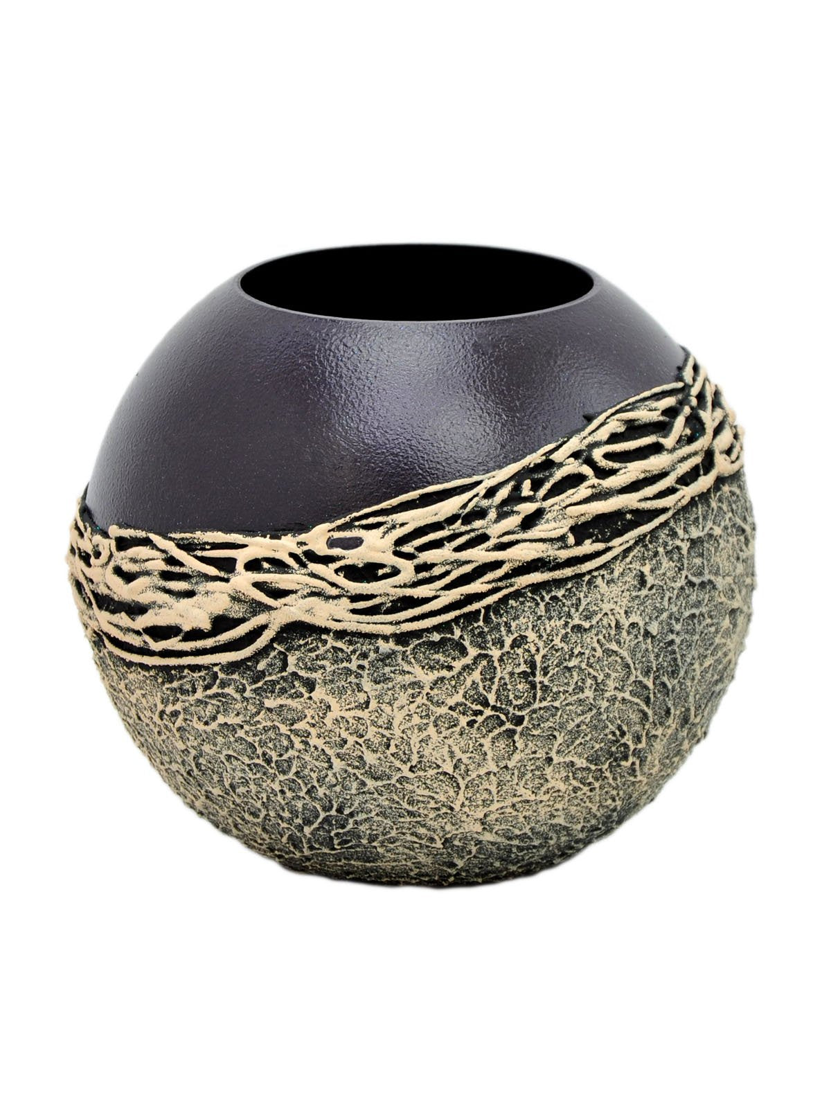 Handpainted Glass Vase | Violet Interior Design Home Room Decor | Secondary image