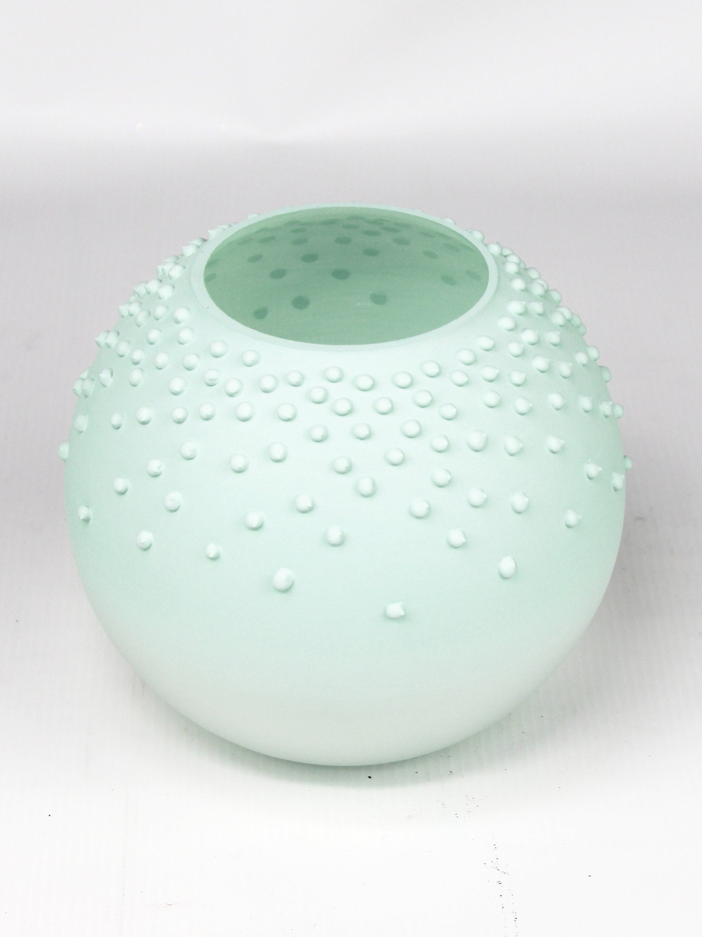 table turquoise art decorative glass vase 5578/180/sh350.1 Secondary image