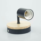Retro Vintage Industrial Wood Wall Sconce Light Loft Rustic Lamp Light