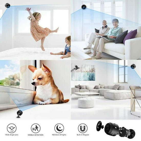 Mini Wireless Hidden Camera WiFi IP Home Security DVR Night Vision HD