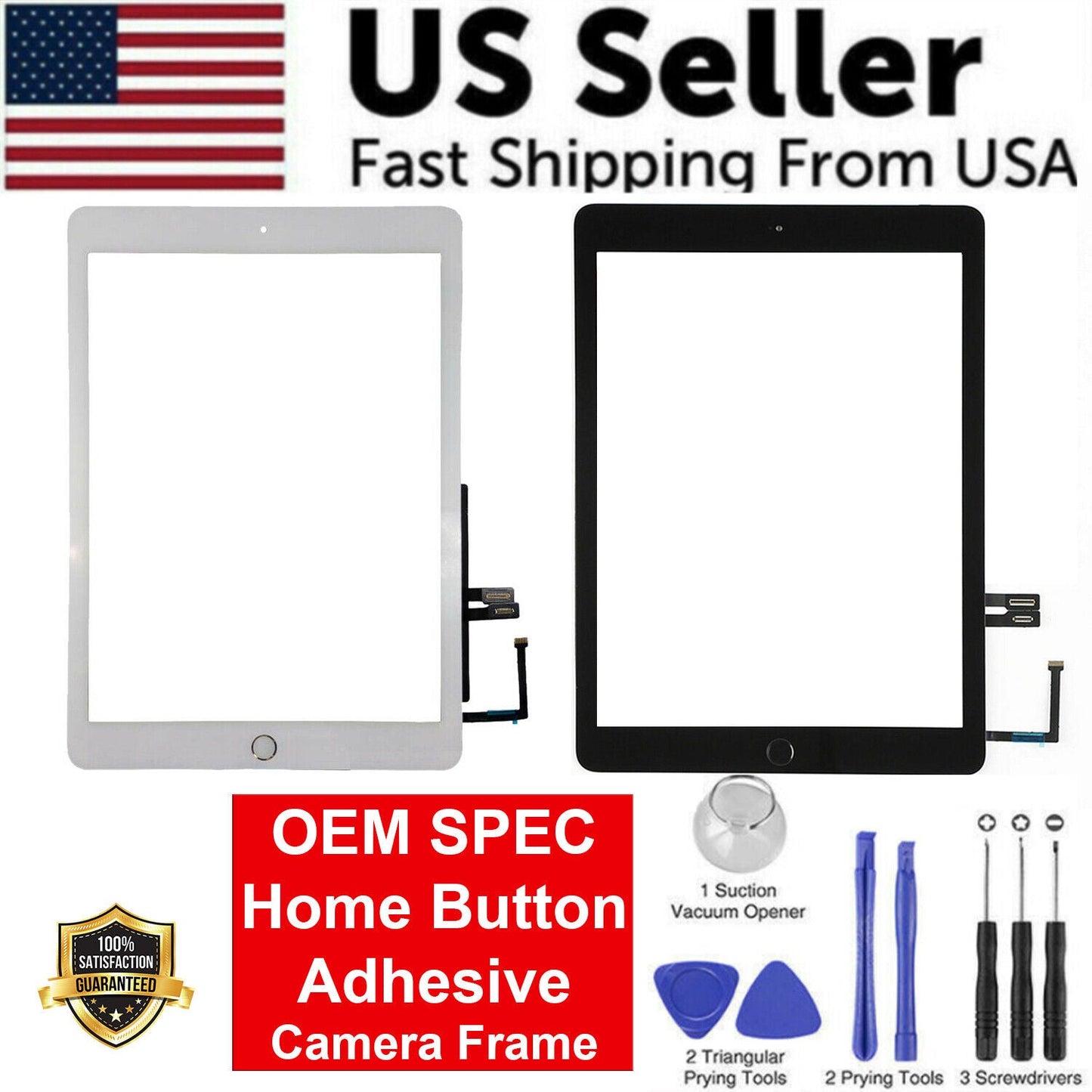 OEM SPEC Digitizer Glass Touch Screen For iPad 6 9.7 6th Gen 2018 +