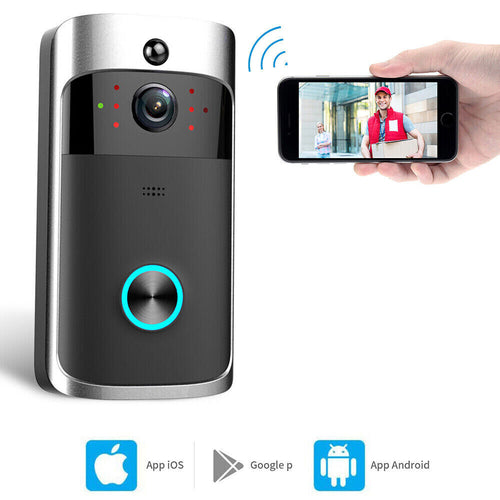 Smart Wireless WiFi Video Doorbell Phone Door Ring Intercom Security