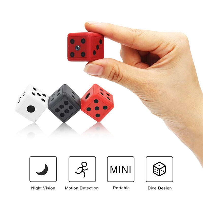 Mini Dice Camera Home Security Night Vision HD 1080P Motion Detection