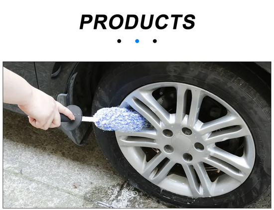 Car Alloy Wheel Cleaning Brush Tool Tire Washing Clean Soft Bristle