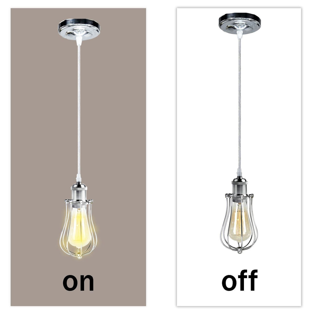 Ceiling Rose Balloon Cage Hanging Pendant Lamp Holder Light Fitting