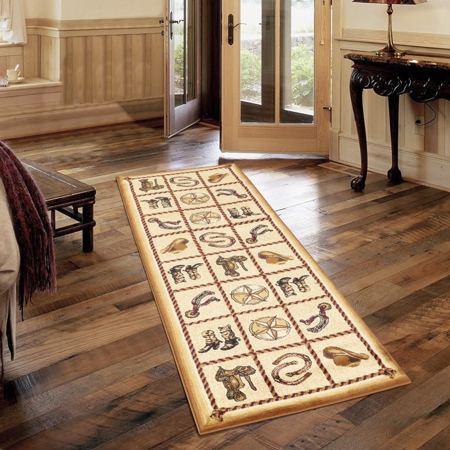 Tribes  Beige 2 ft. 7 in. x 7 ft. 3 in. Southwest Area Rug Main image
