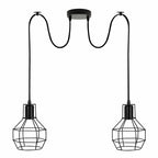 Retro Industrial 2 Way Indoor Ceiling Pendant Chandelier Hanging Light