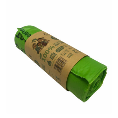 60L Compostable Waste Bags | 1 Roll of 10 Bags | Eco Green Living