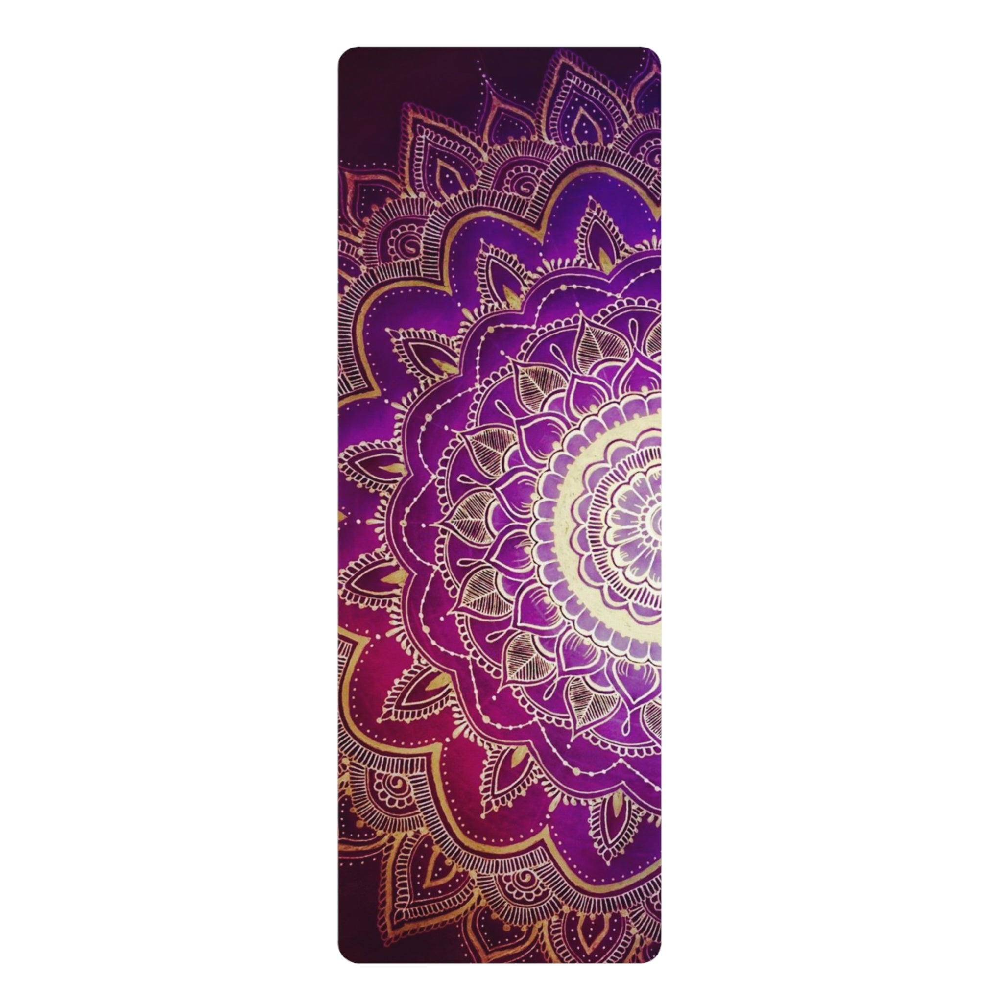 Mandala Design Rubber Yoga Mat - Non-Slip, Extra Comfort for Home or Studio Practice Main image