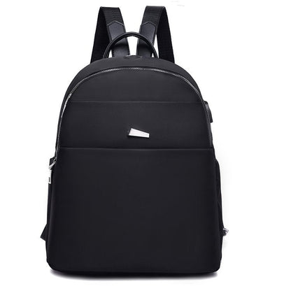 Oxford Cloth Fashion Casual Backpack With USB Port