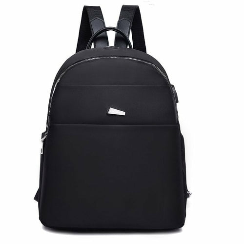 Oxford Cloth Fashion Casual Backpack With USB Port