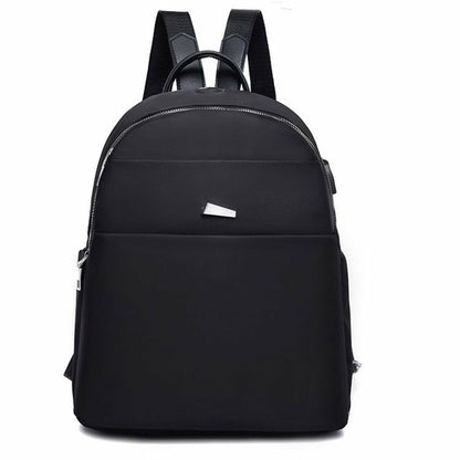Oxford Cloth Fashion Casual Backpack With USB Port