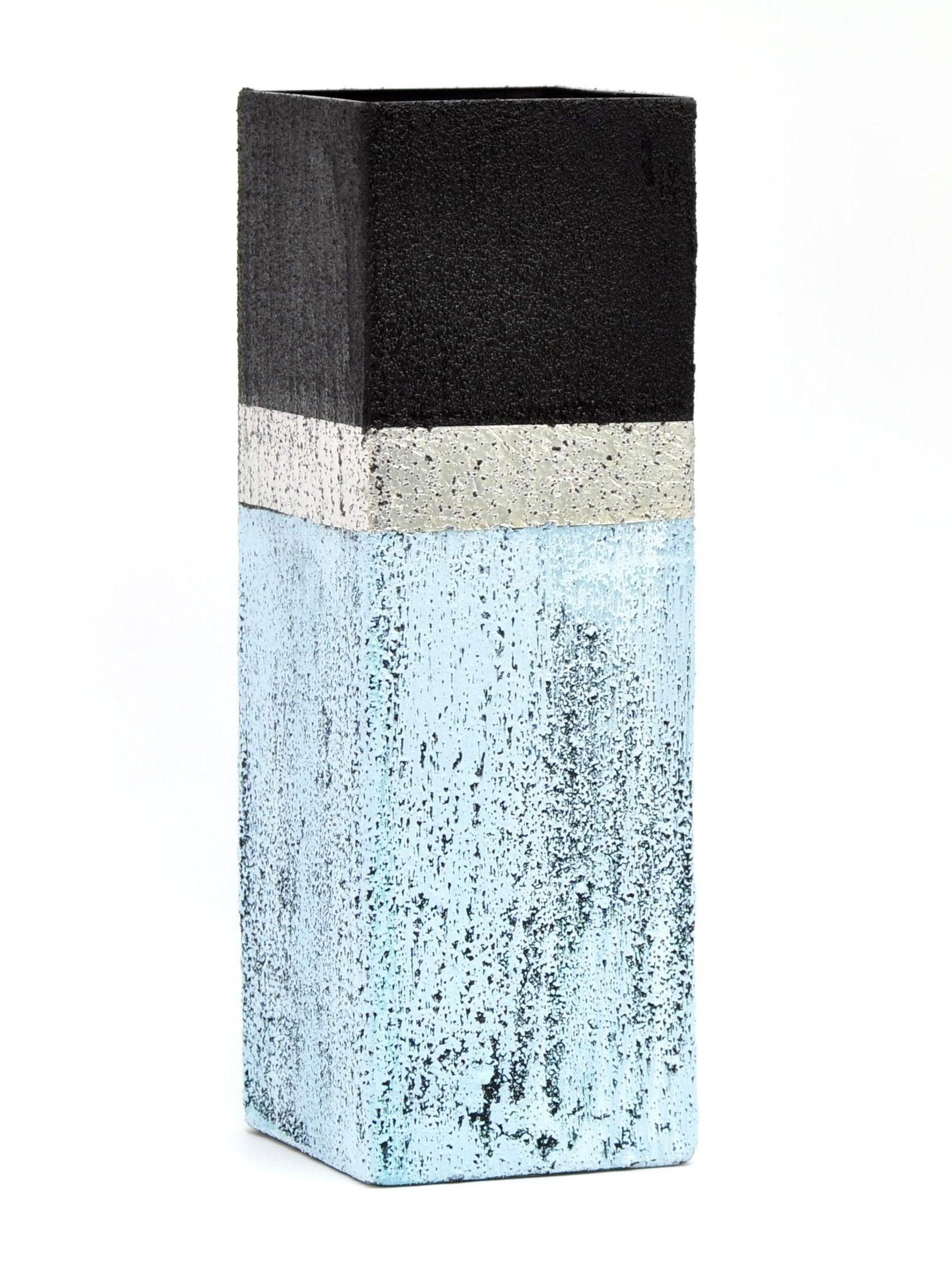 Stone imitation glass vase | Table vase 12 inch | Handpainted vase for