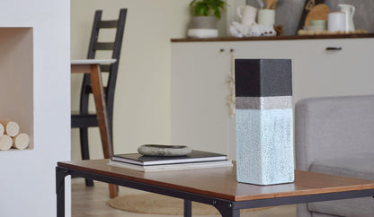 Stone imitation glass vase | Table vase 12 inch | Handpainted vase for