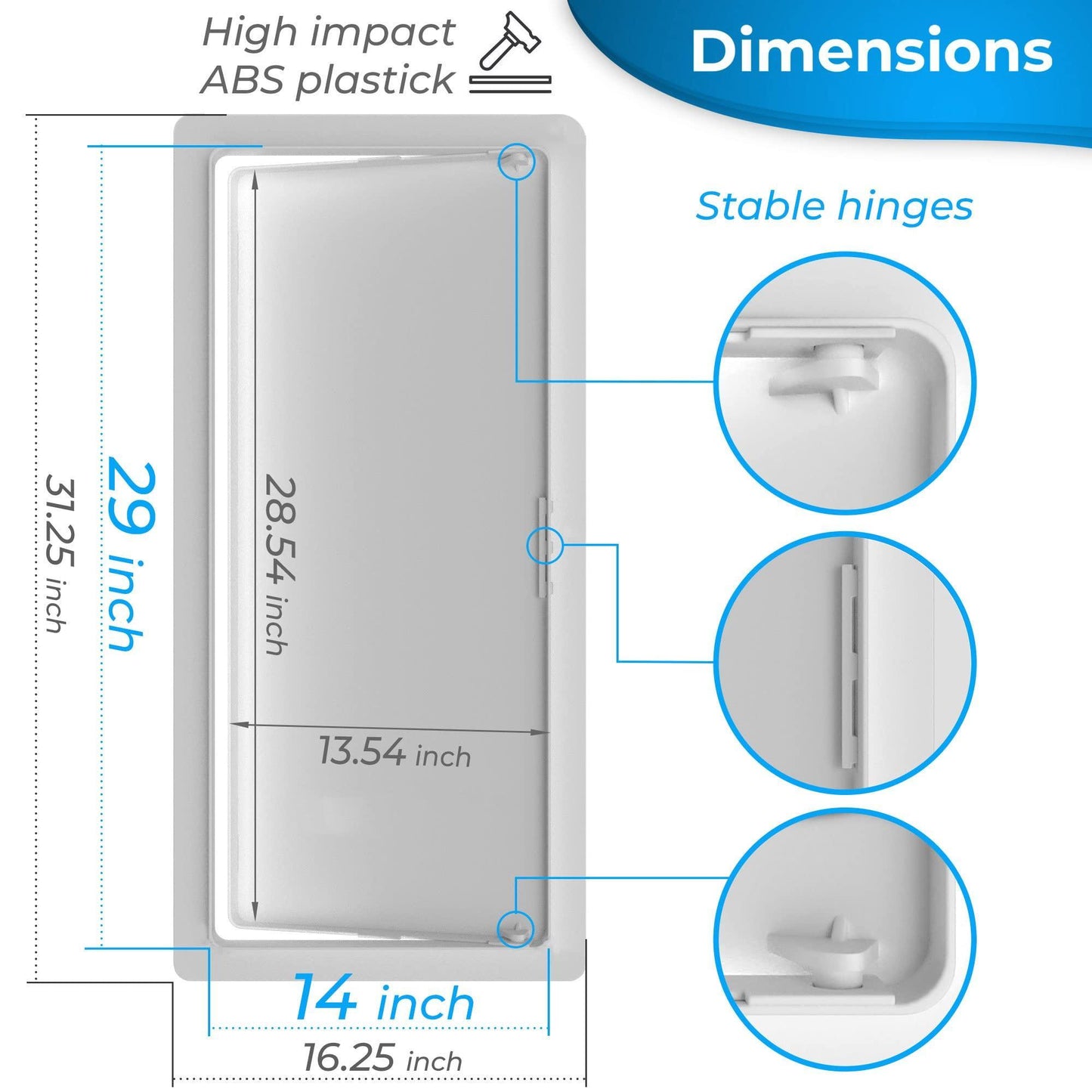 Access Panel for Drywall   14 x 29 inch   Wall Hole Cover   Access