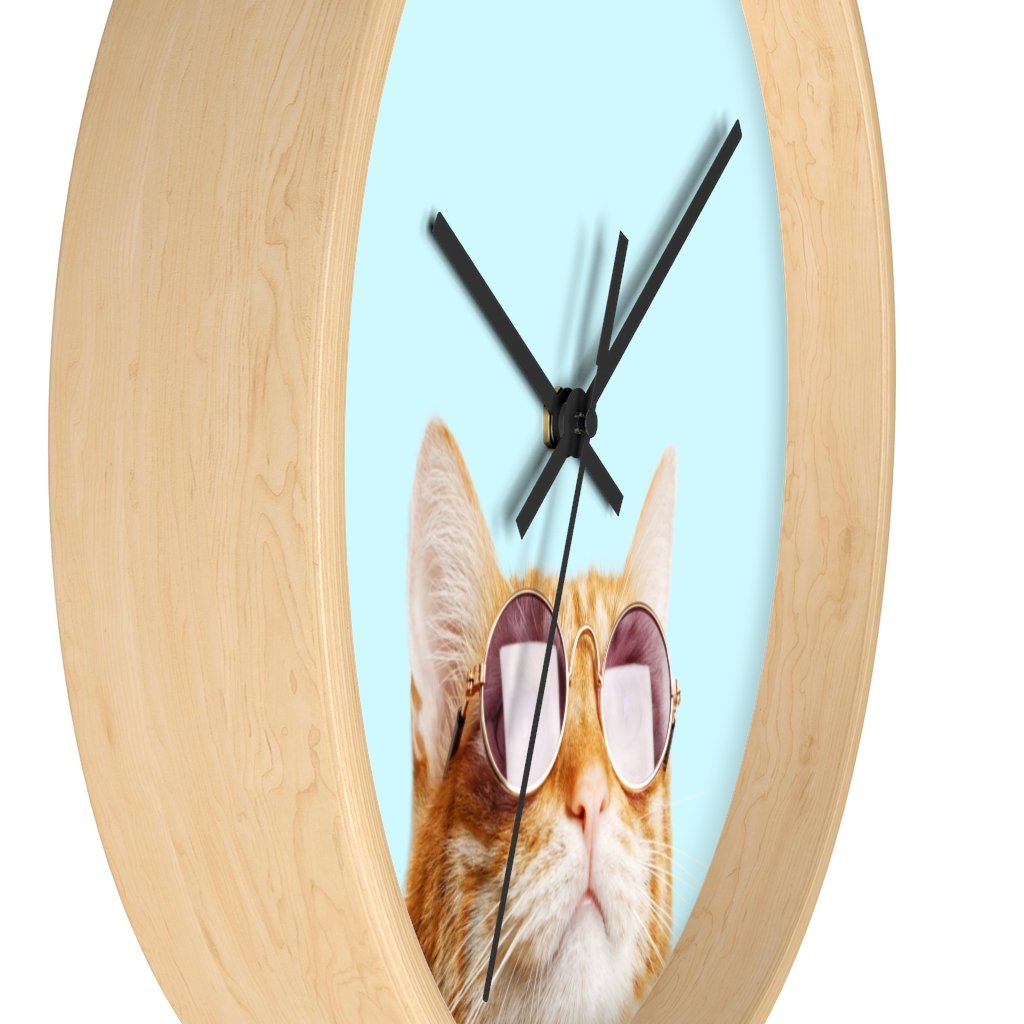 Cat is Alway's Right Wall clock Secondary image