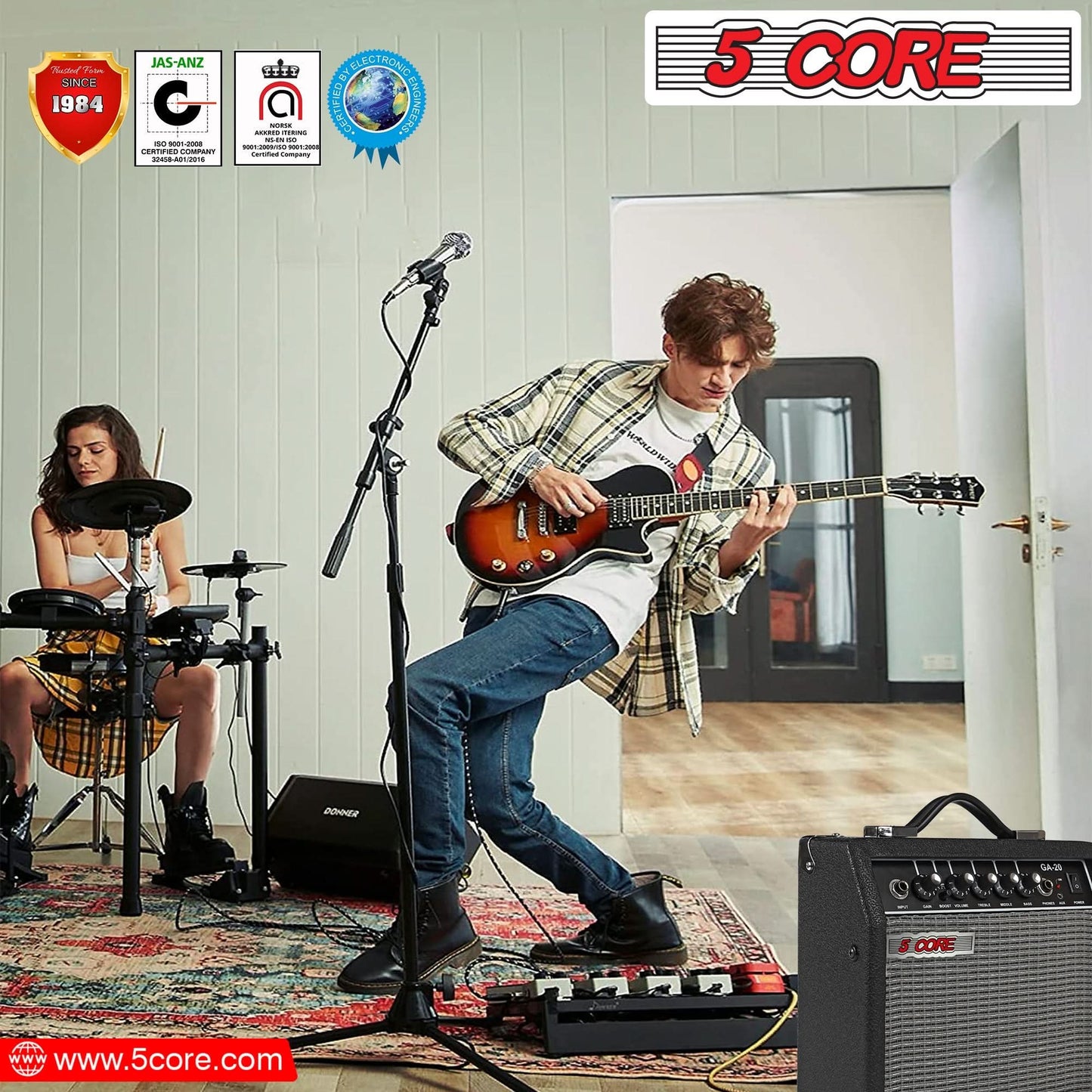 5 Core Guitar Amp For Electric Bass Acoustic Portable Amplifier