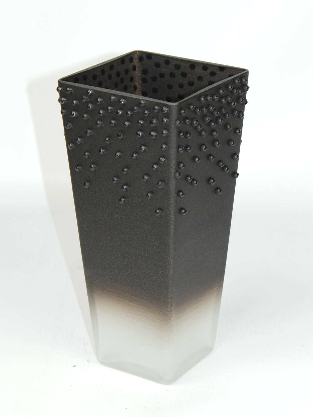 table black art decorative glass vase 7011/250/sh350.4