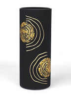 table black art decorative glass vase 7017/300/sh339