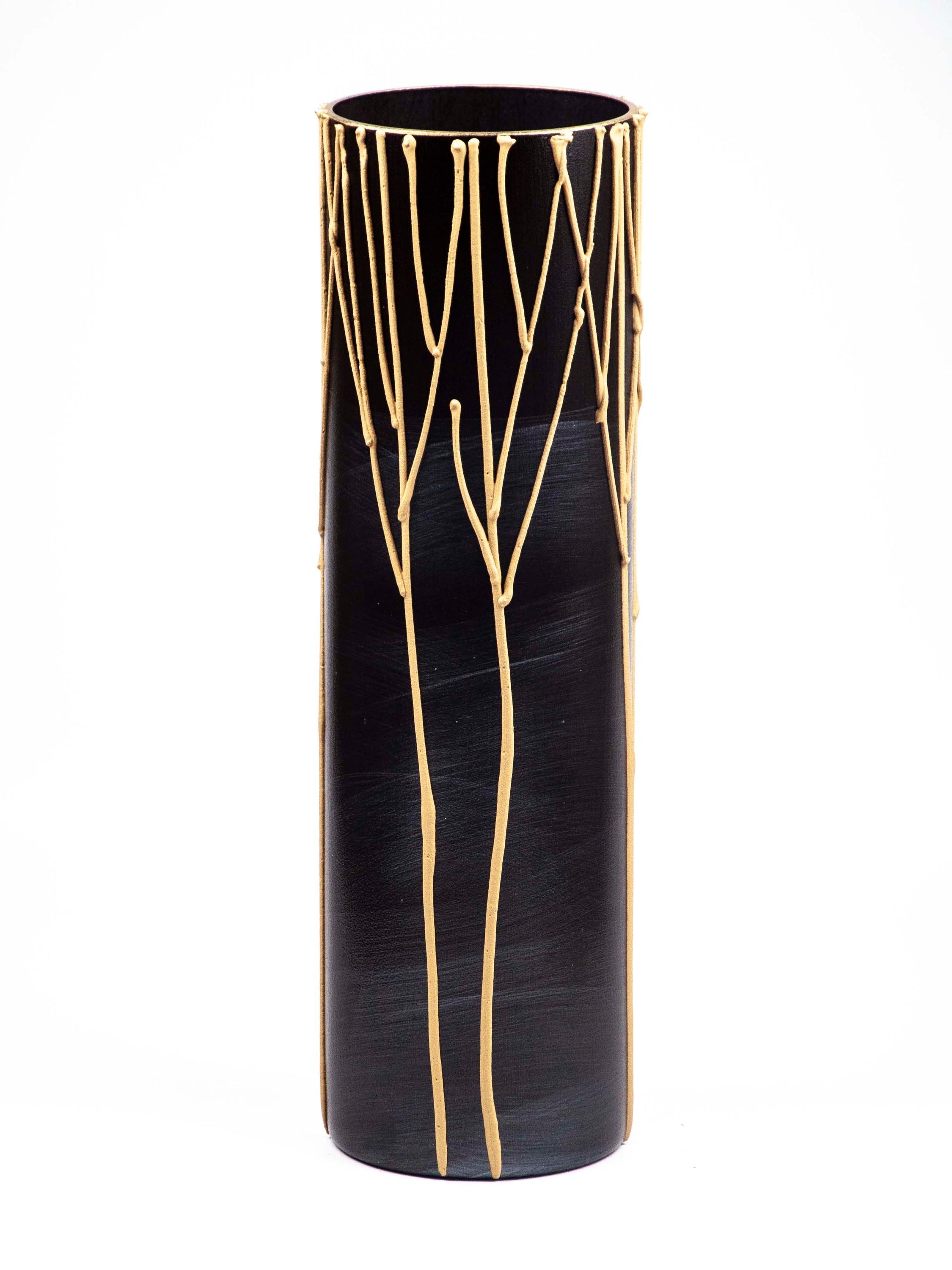 floor burgundy art decorative glass vase 7017/400/sh268 Main image