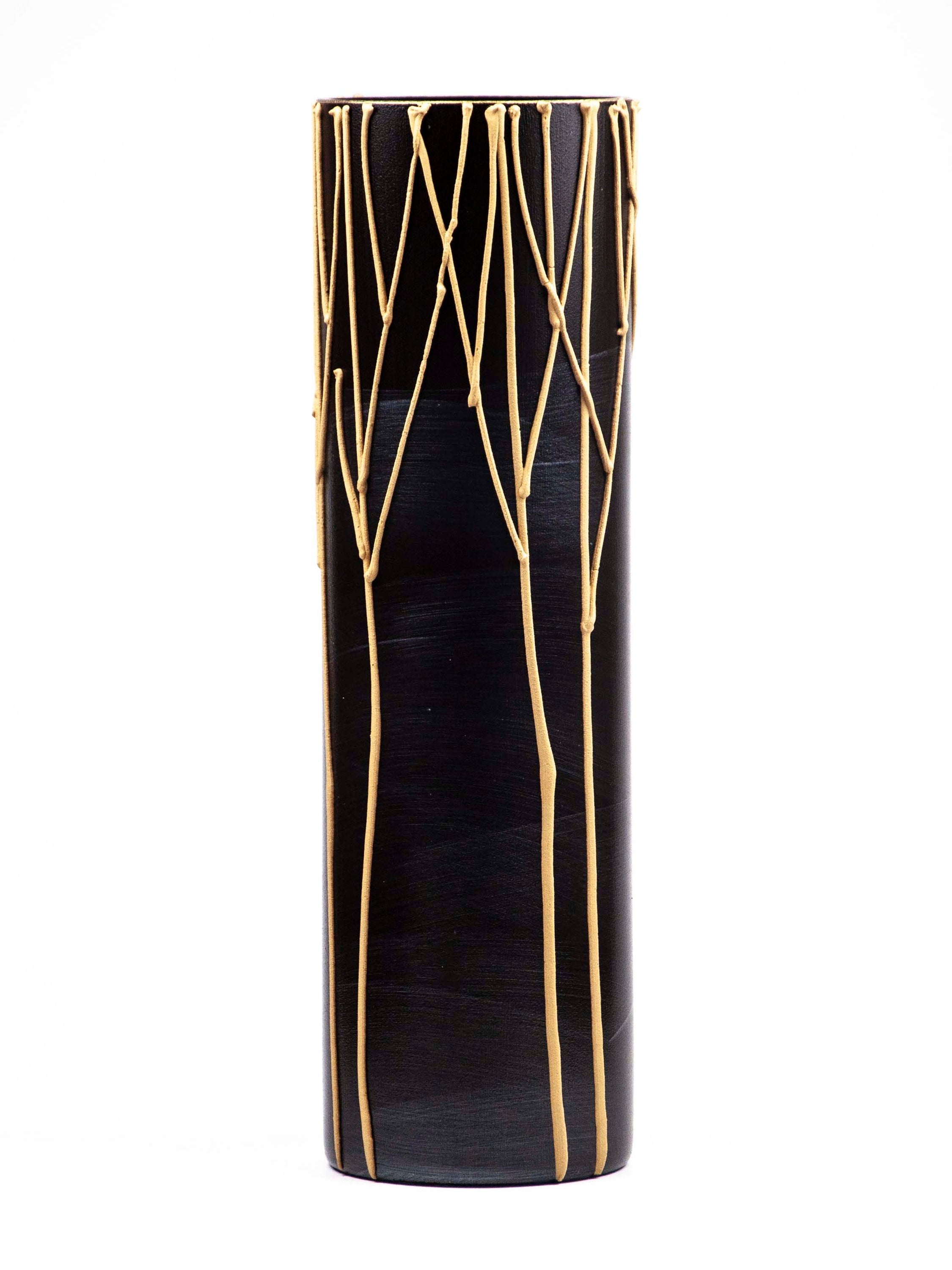 floor burgundy art decorative glass vase 7017/400/sh268 Secondary image