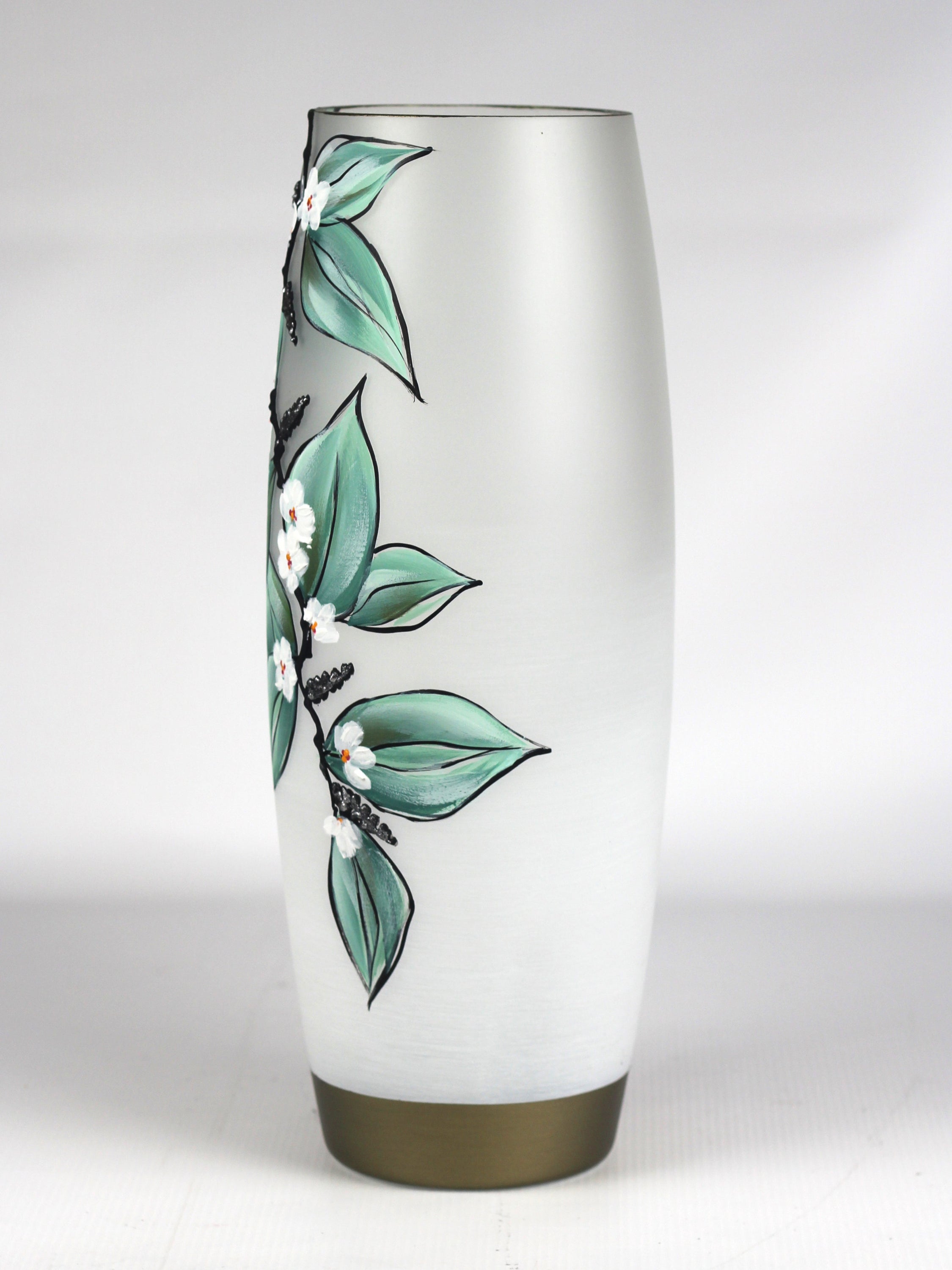 floor green art decorative glass vase 7124/400/sh337 Secondary image