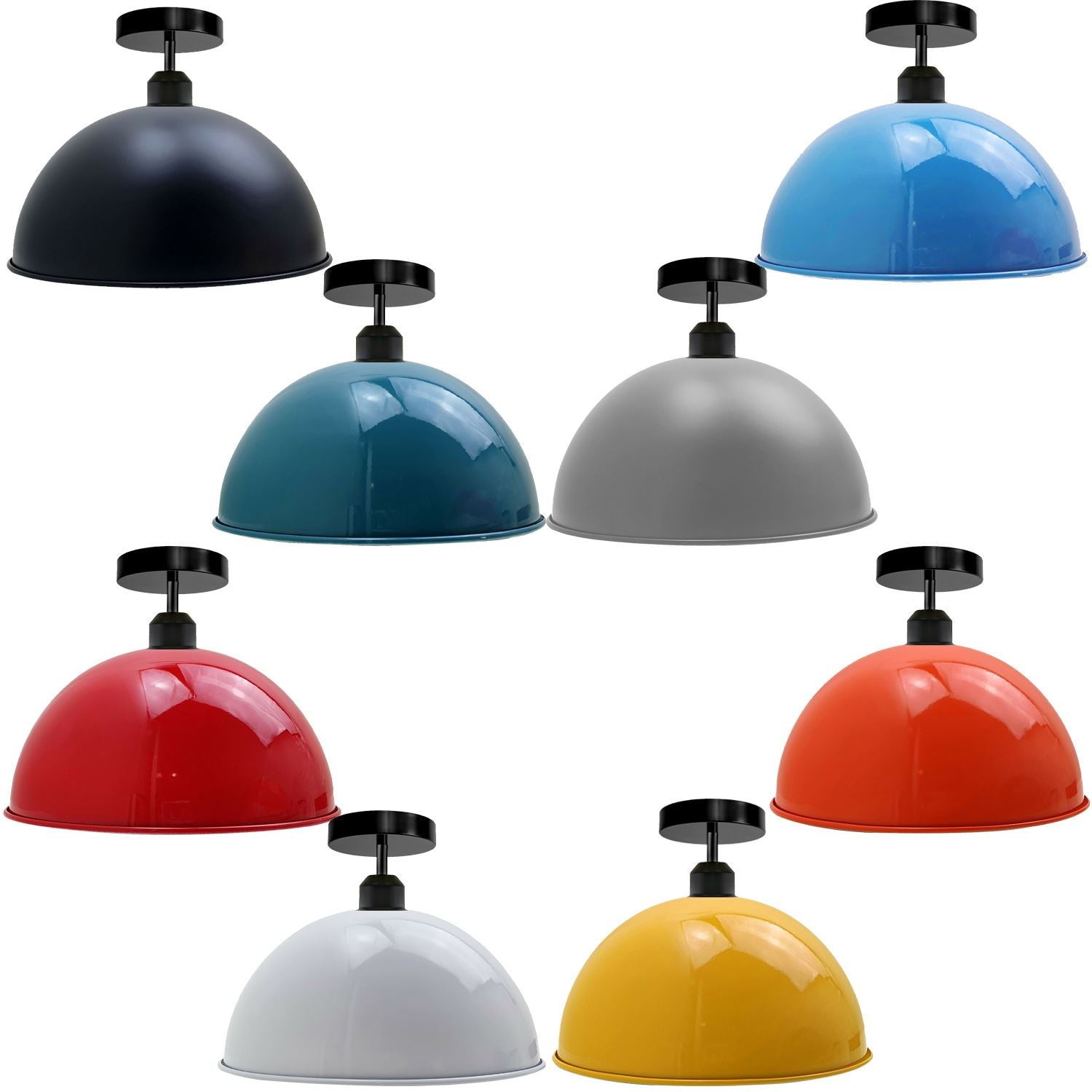 Industrial Vintage Dome Style Shade Light Fixtures ~3394 Main image