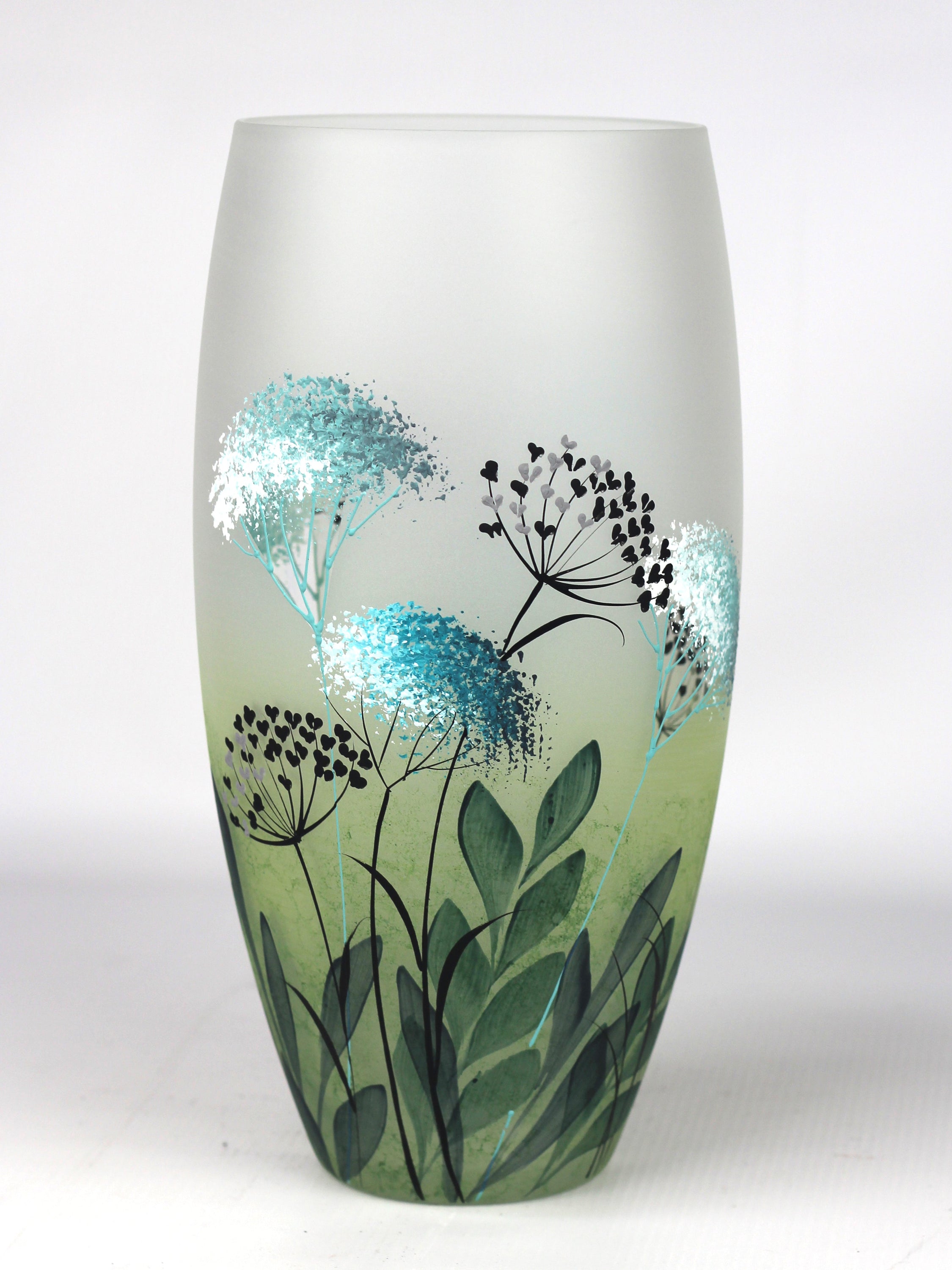 table green art decorative glass vase 7518/300/sh319 Main image