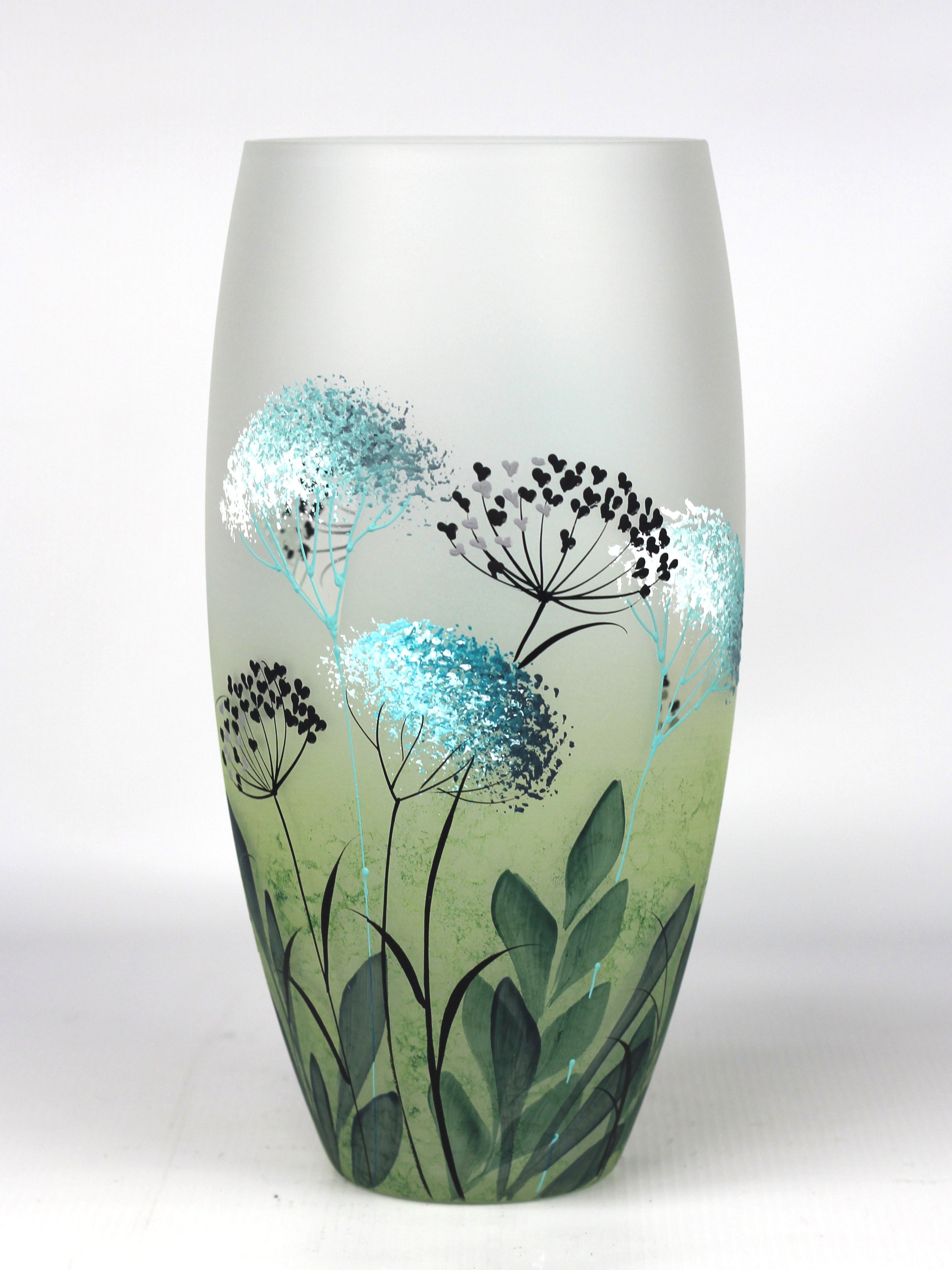 table green art decorative glass vase 7518/300/sh319 Secondary image