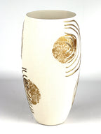 table ivory art decorative glass vase 7518/300/sh339.1