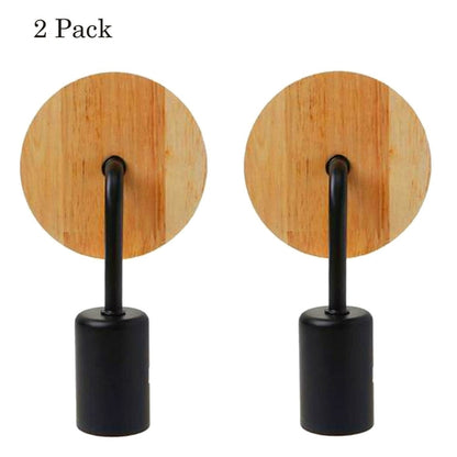 Retro Vintage Industrial Wood Wall Sconce Light Loft Rustic Lamp Light