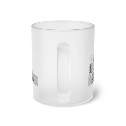 Pacific Ocean Frosted Glass Mug